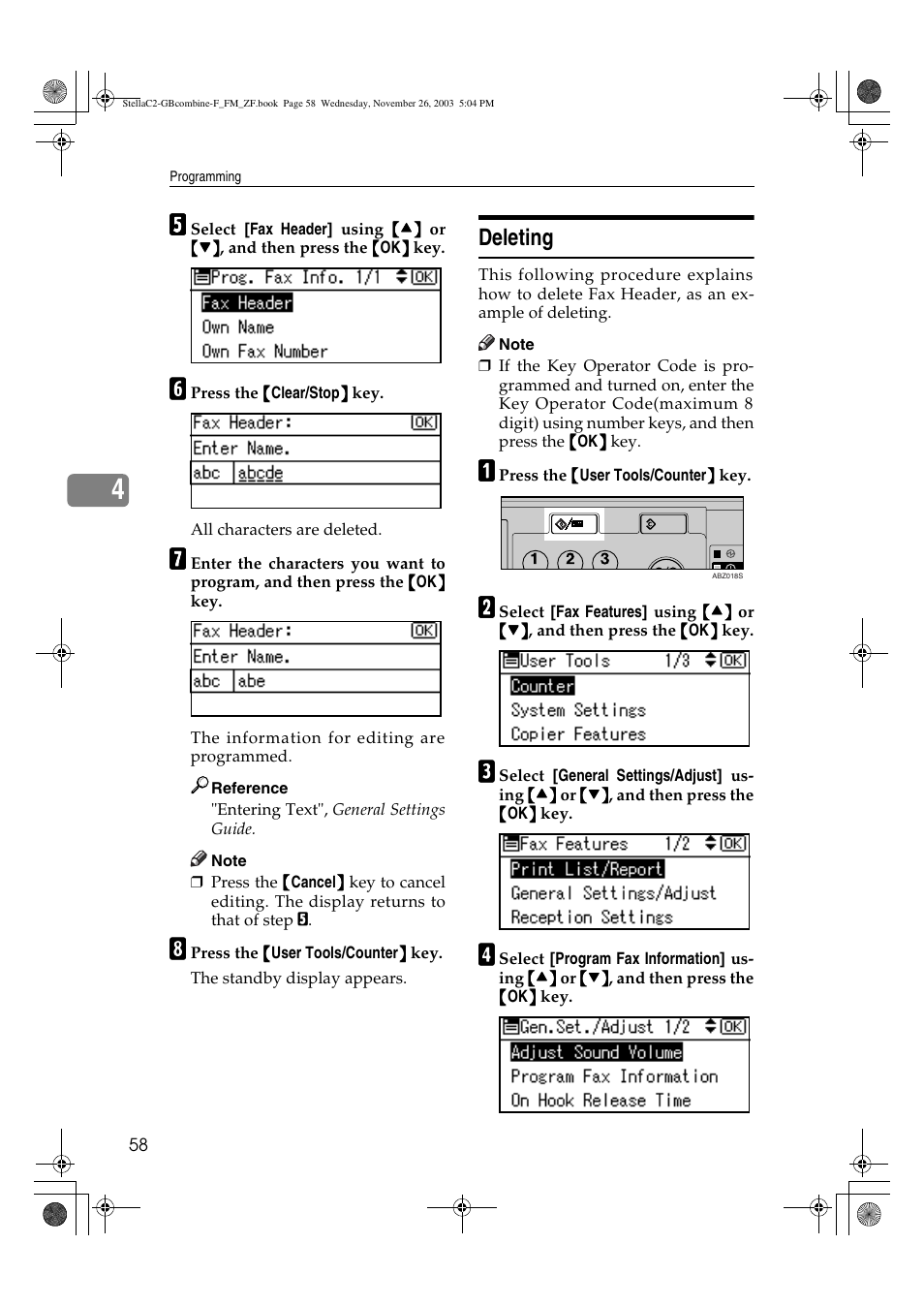 Deleting | Dixon Aficio 1515 User Manual | Page 430 / 1171