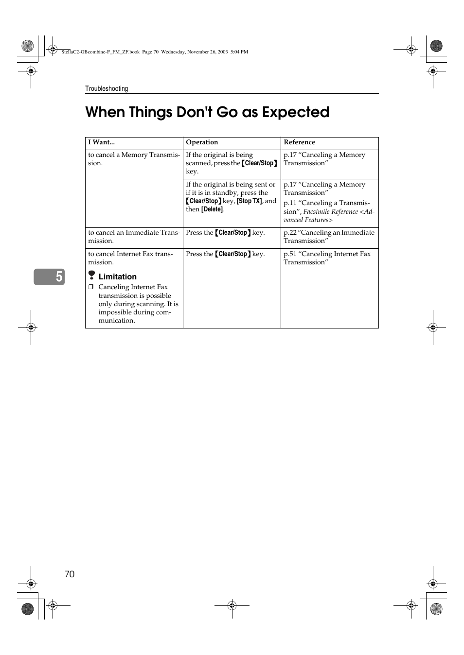 When things don't go as expected, 5when things don't go as expected | Dixon Aficio 1515 User Manual | Page 442 / 1171
