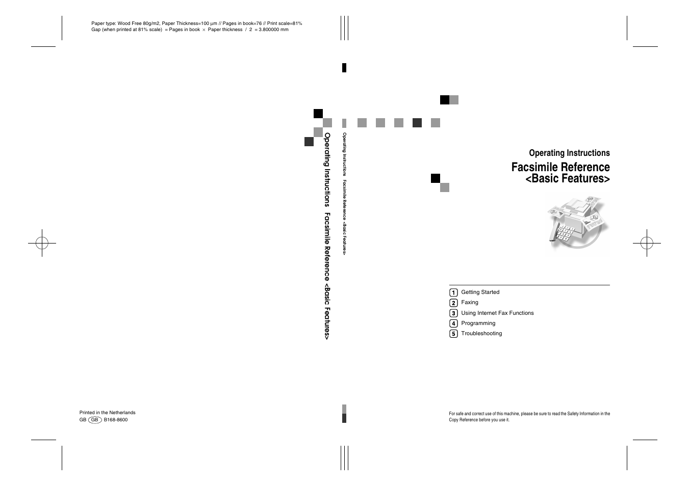 Facsimile reference <basic features, Operating instructions | Dixon Aficio 1515 User Manual | Page 446 / 1171