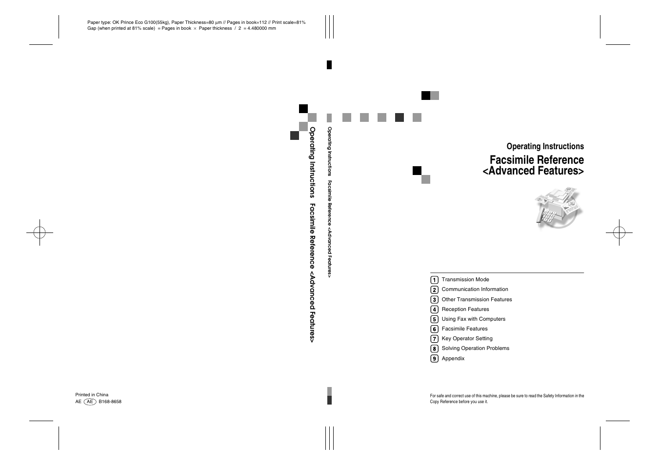 Facsimile reference - advanced features, Facsimile reference <advanced features, Operating instructions | Dixon Aficio 1515 User Manual | Page 447 / 1171