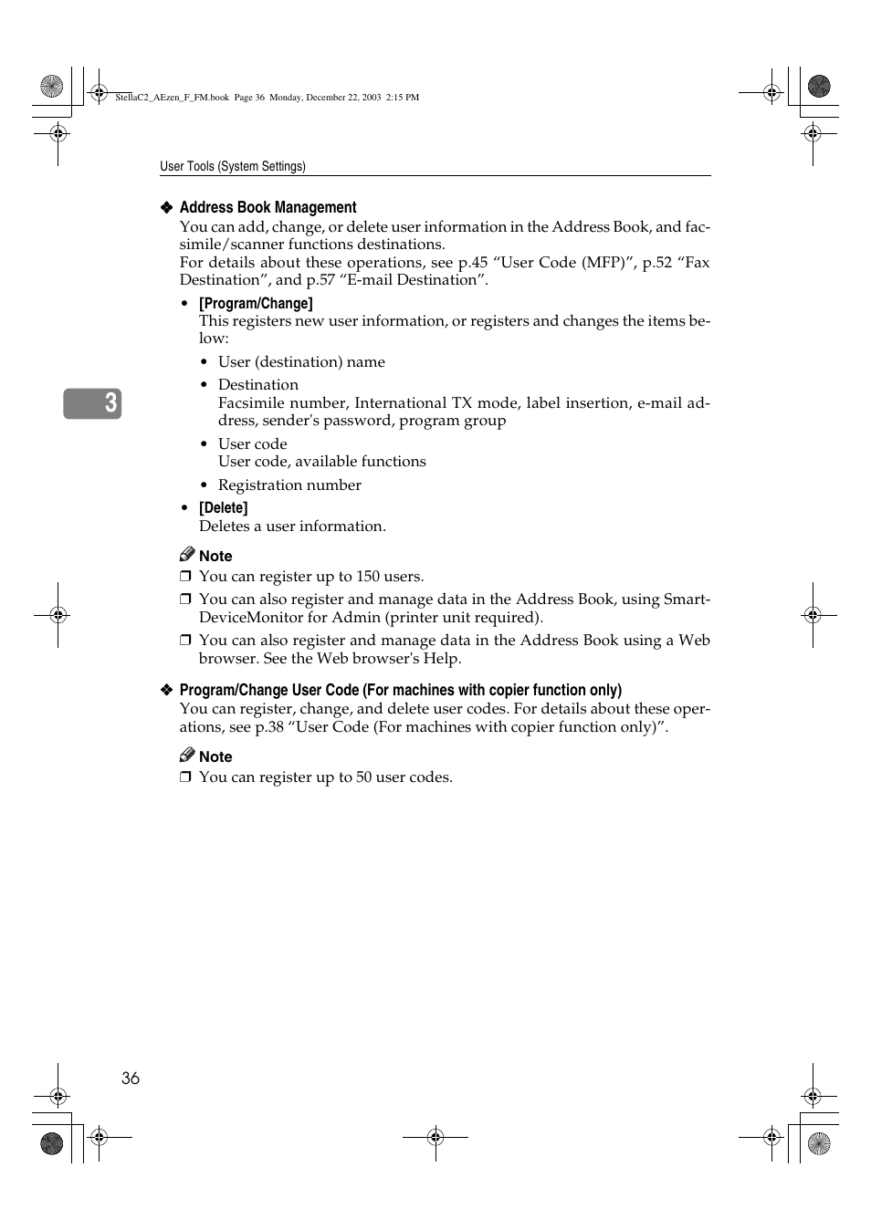 Dixon Aficio 1515 User Manual | Page 46 / 1171