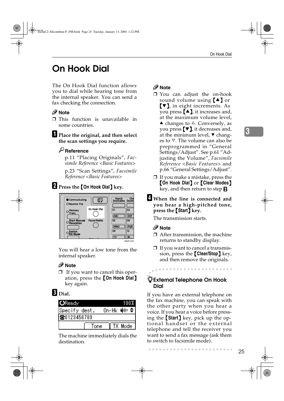 On hook dial, 3on hook dial | Dixon Aficio 1515 User Manual | Page 479 / 1171