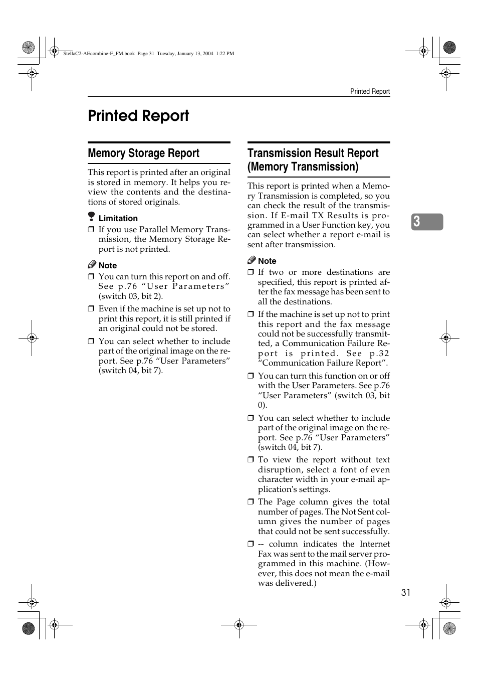 Printed report, 3printed report | Dixon Aficio 1515 User Manual | Page 485 / 1171