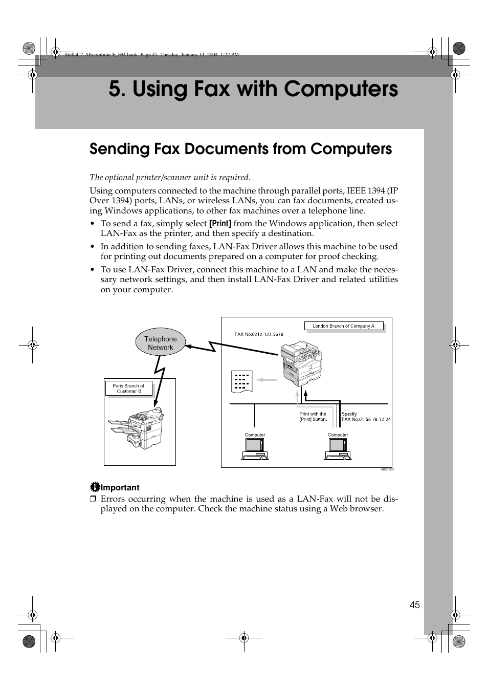 Using fax with computers, Sending fax documents from computers | Dixon Aficio 1515 User Manual | Page 499 / 1171