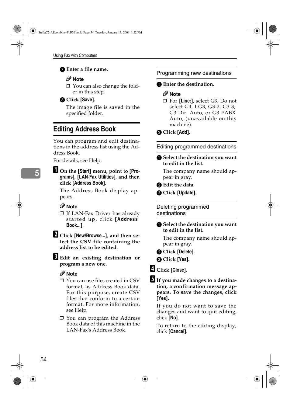 Editing address book | Dixon Aficio 1515 User Manual | Page 508 / 1171