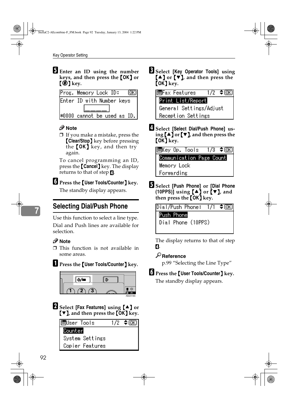 Selecting dial/push phone | Dixon Aficio 1515 User Manual | Page 546 / 1171
