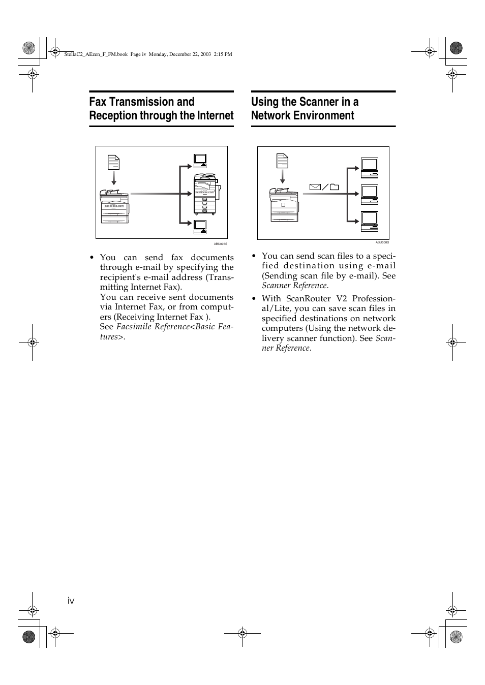 Using the scanner in a network environment | Dixon Aficio 1515 User Manual | Page 6 / 1171