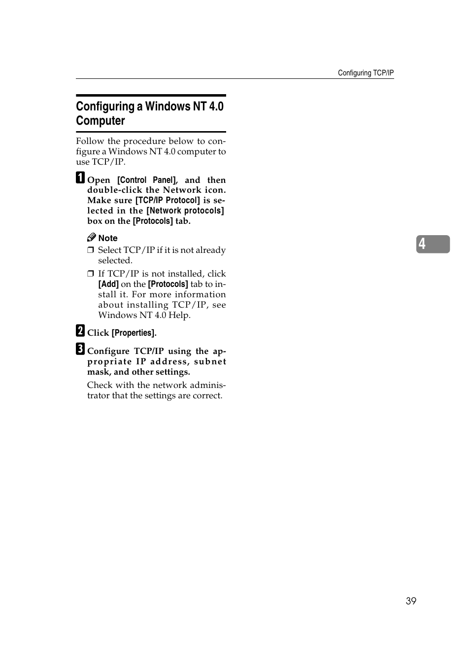 Configuring a windows nt 4.0 computer | Dixon Aficio 1515 User Manual | Page 609 / 1171