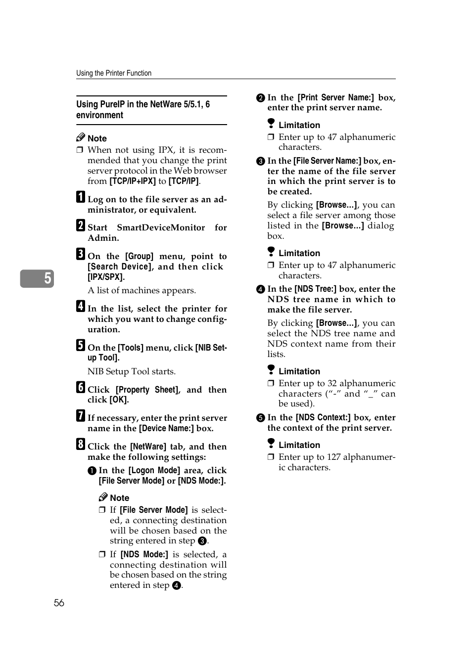 Using pureip in the netware 5/5.1, 6 environment | Dixon Aficio 1515 User Manual | Page 626 / 1171