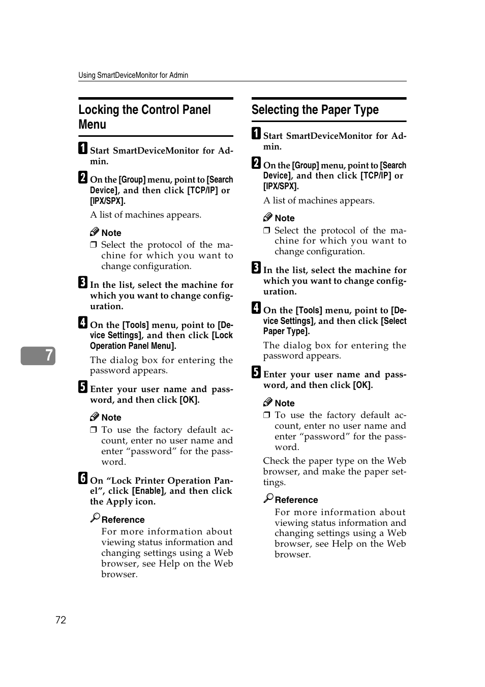Locking the control panel menu, Selecting the paper type | Dixon Aficio 1515 User Manual | Page 642 / 1171
