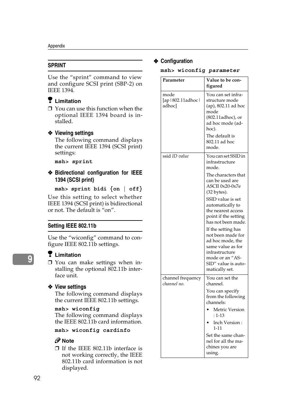 Sprint, Setting ieee 802.11b | Dixon Aficio 1515 User Manual | Page 662 / 1171