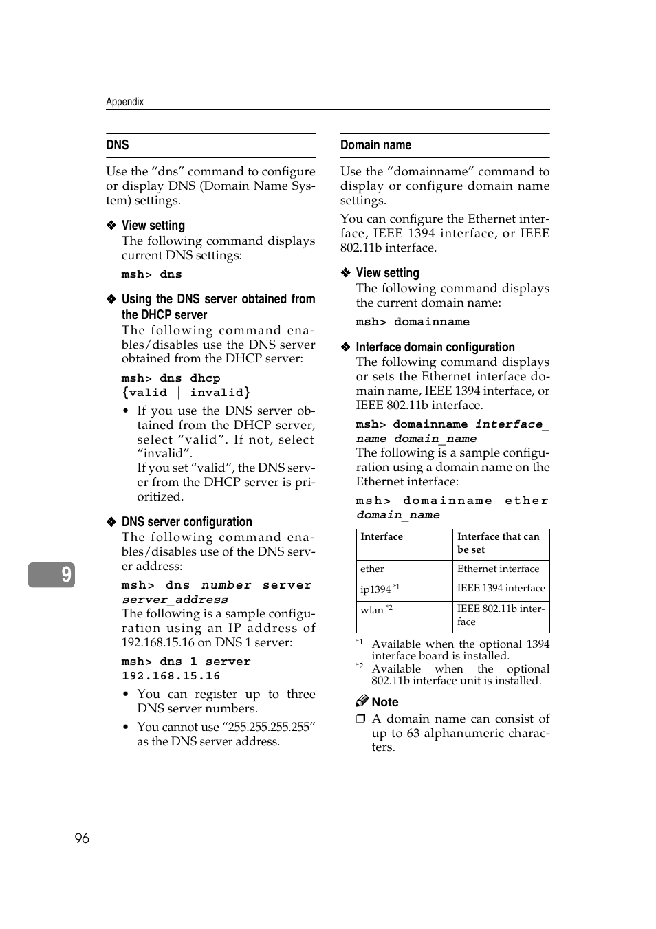 Domain name | Dixon Aficio 1515 User Manual | Page 666 / 1171
