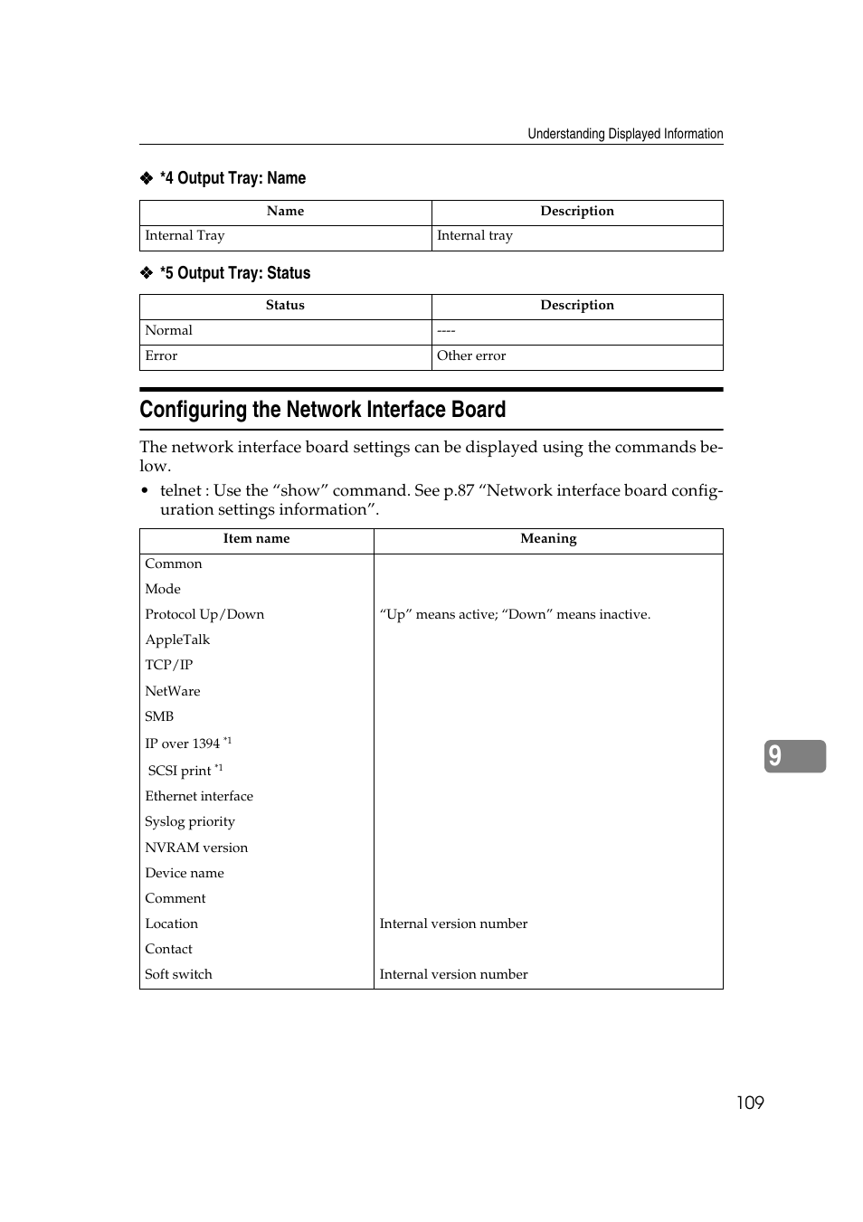 Configuring the network interface board | Dixon Aficio 1515 User Manual | Page 679 / 1171