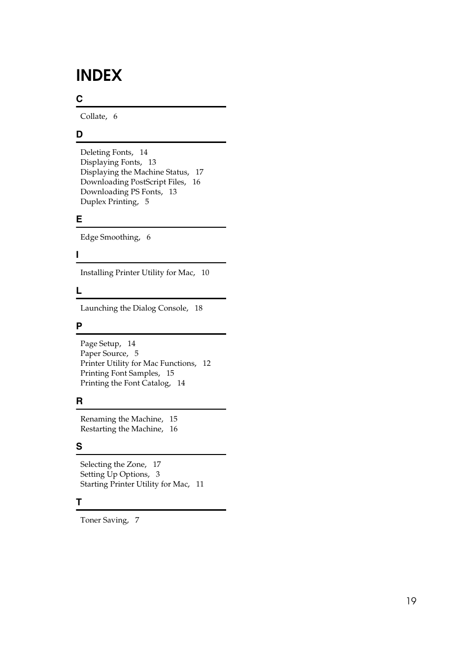 Index | Dixon Aficio 1515 User Manual | Page 723 / 1171