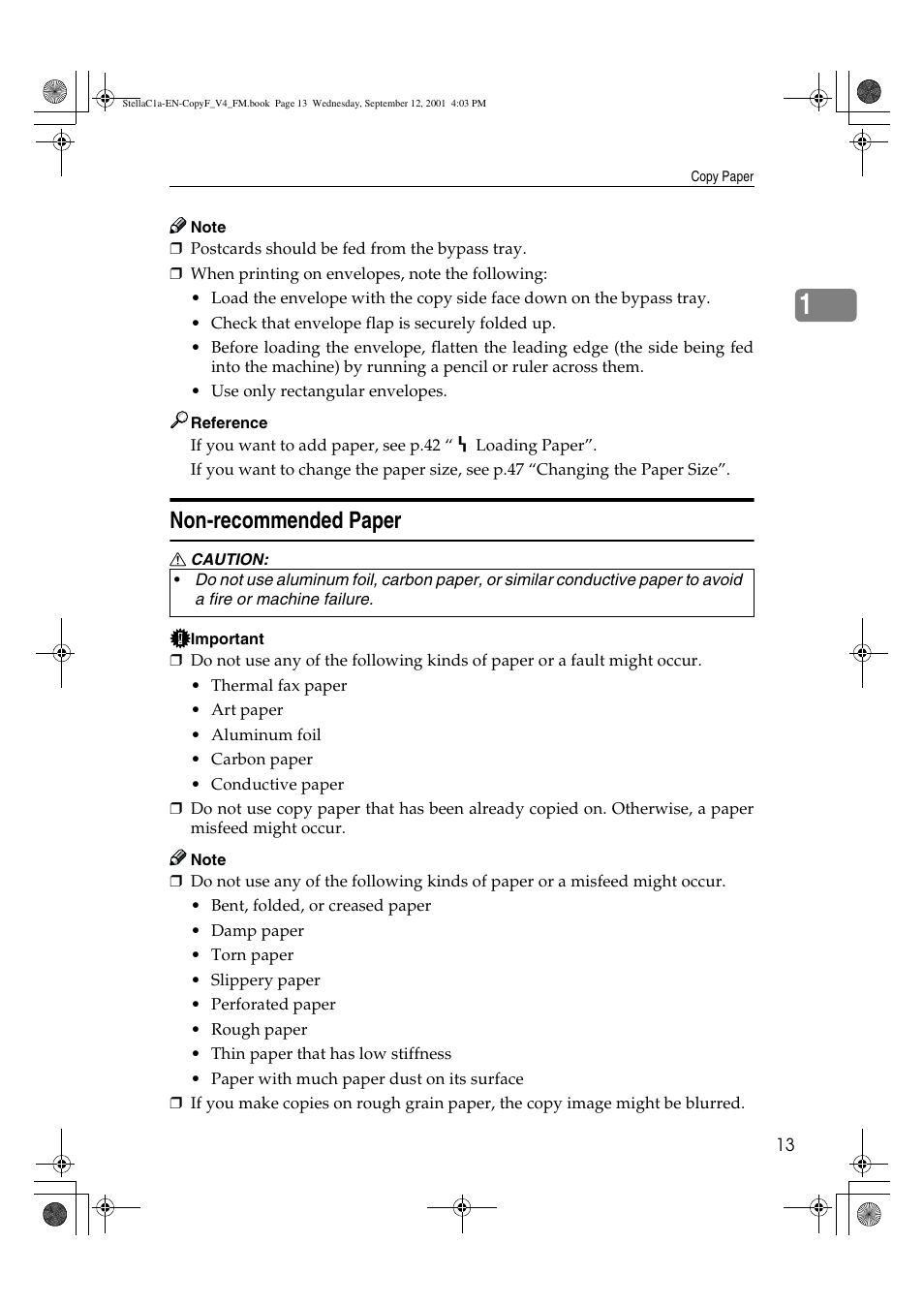 Non-recommended paper | Dixon Aficio 1515 User Manual | Page 749 / 1171