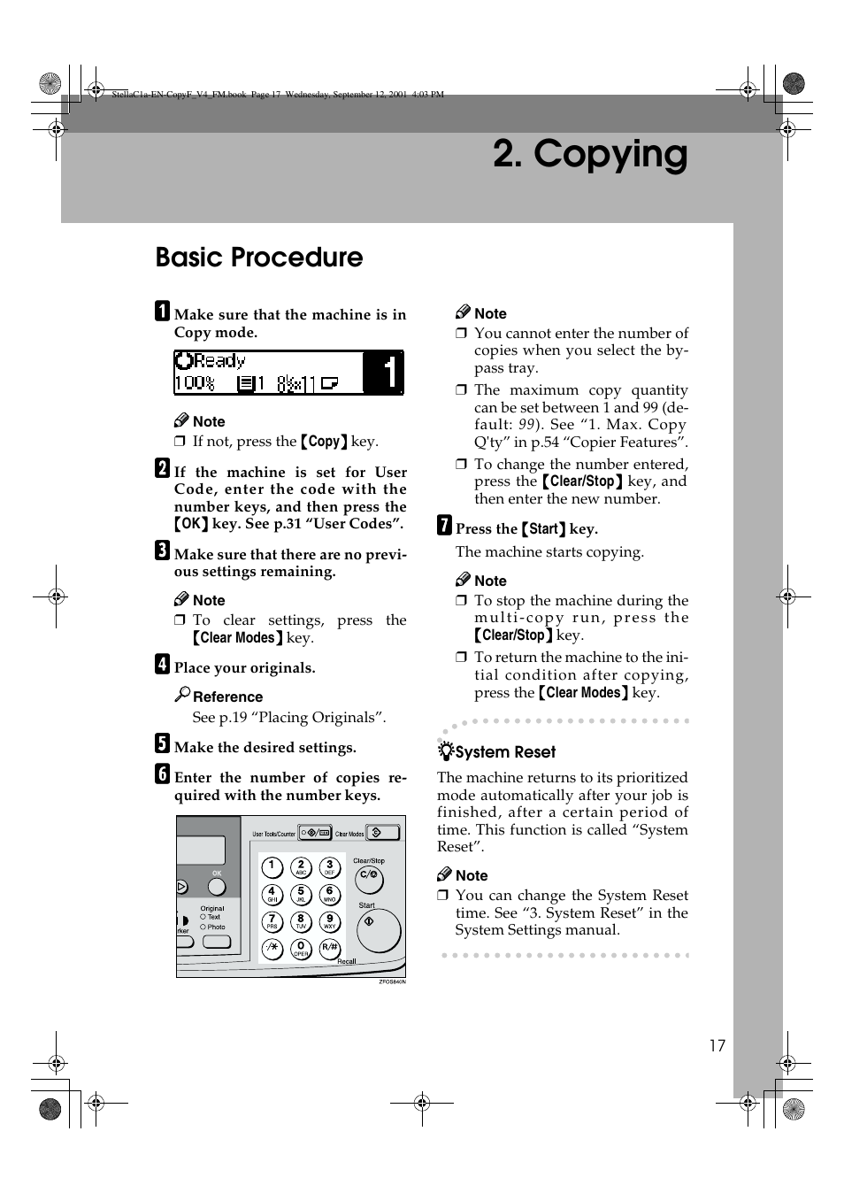 Copying, Basic procedure | Dixon Aficio 1515 User Manual | Page 753 / 1171