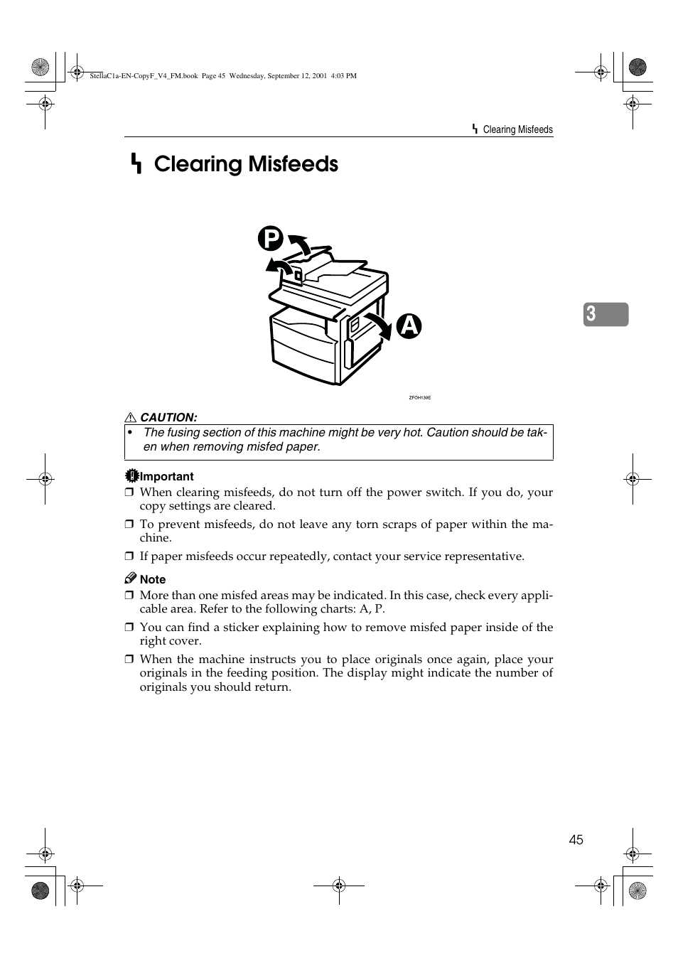 Clearing misfeeds | Dixon Aficio 1515 User Manual | Page 781 / 1171