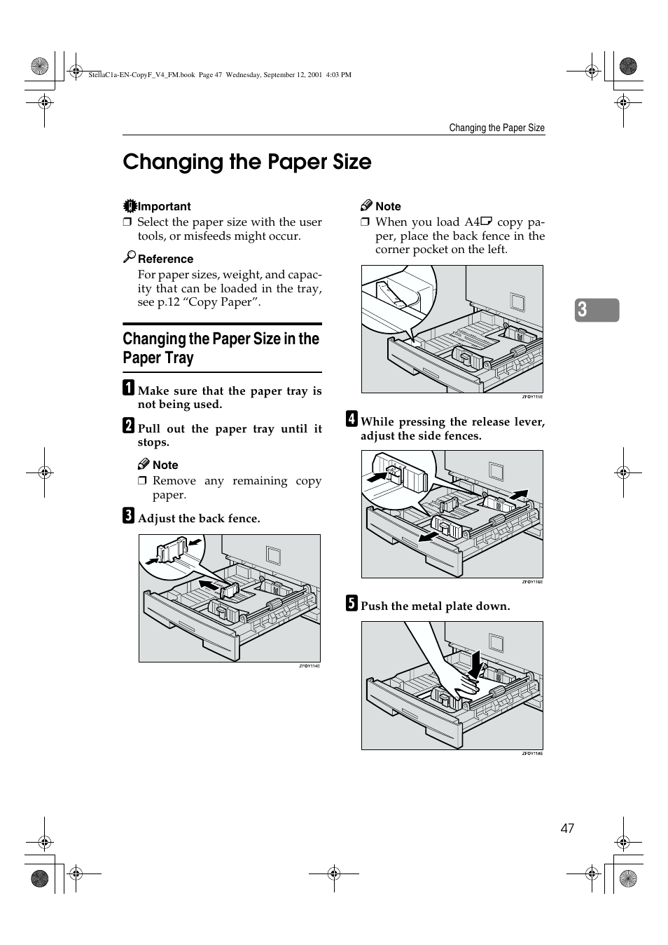Changing the paper size, 3changing the paper size | Dixon Aficio 1515 User Manual | Page 783 / 1171