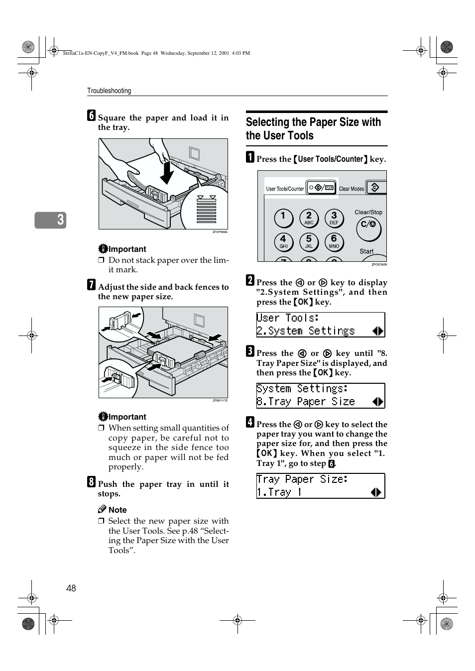 Selecting the paper size with the user tools | Dixon Aficio 1515 User Manual | Page 784 / 1171