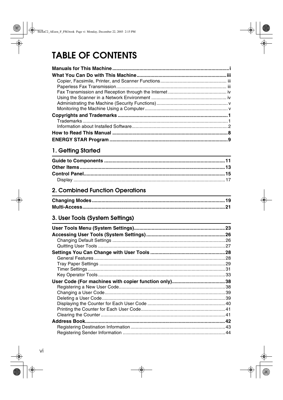Dixon Aficio 1515 User Manual | Page 8 / 1171