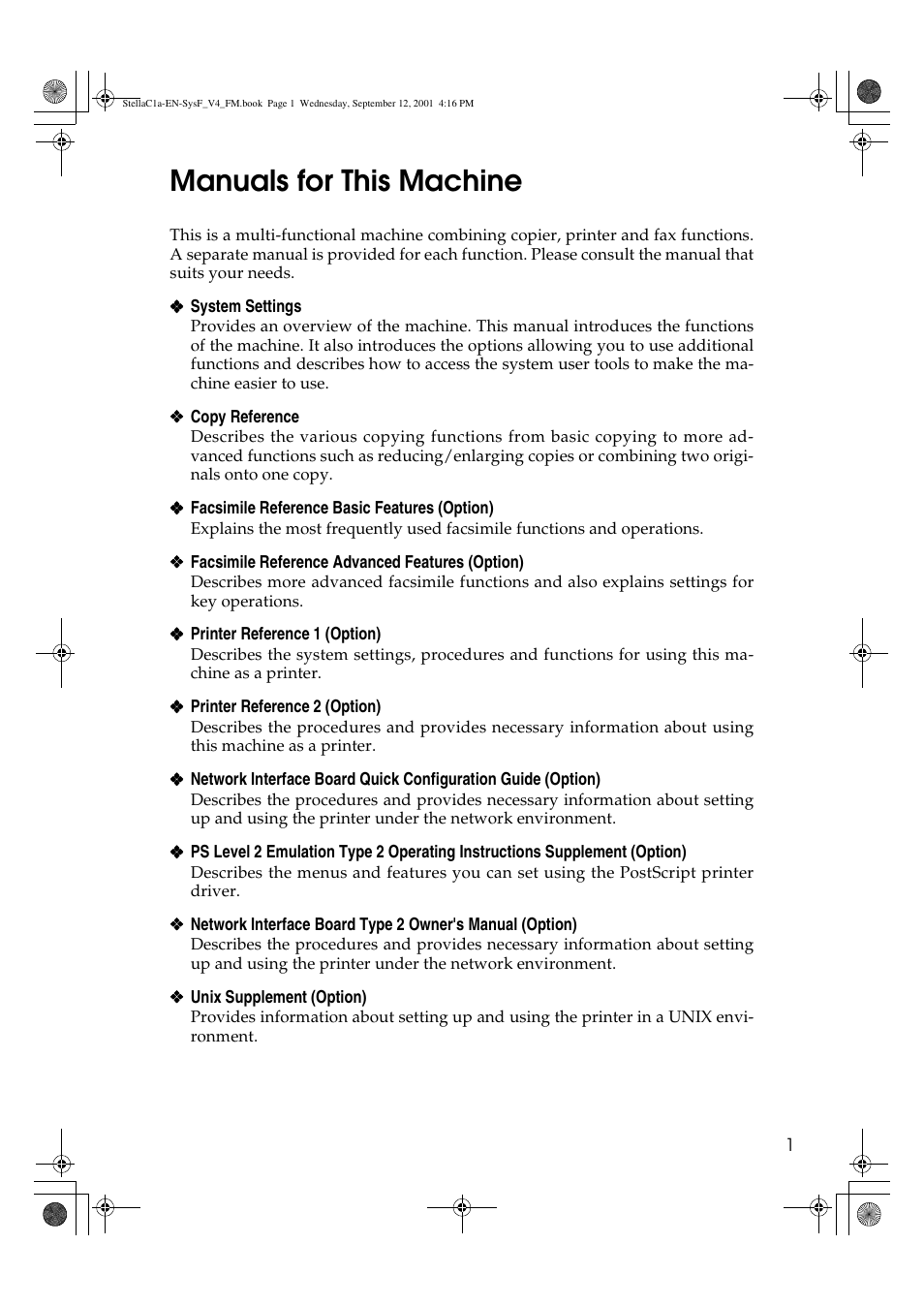 Manuals for this machine | Dixon Aficio 1515 User Manual | Page 815 / 1171