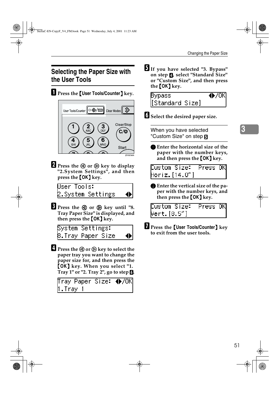 Selecting the paper size with the user tools | Dixon Aficio 1515 User Manual | Page 893 / 1171