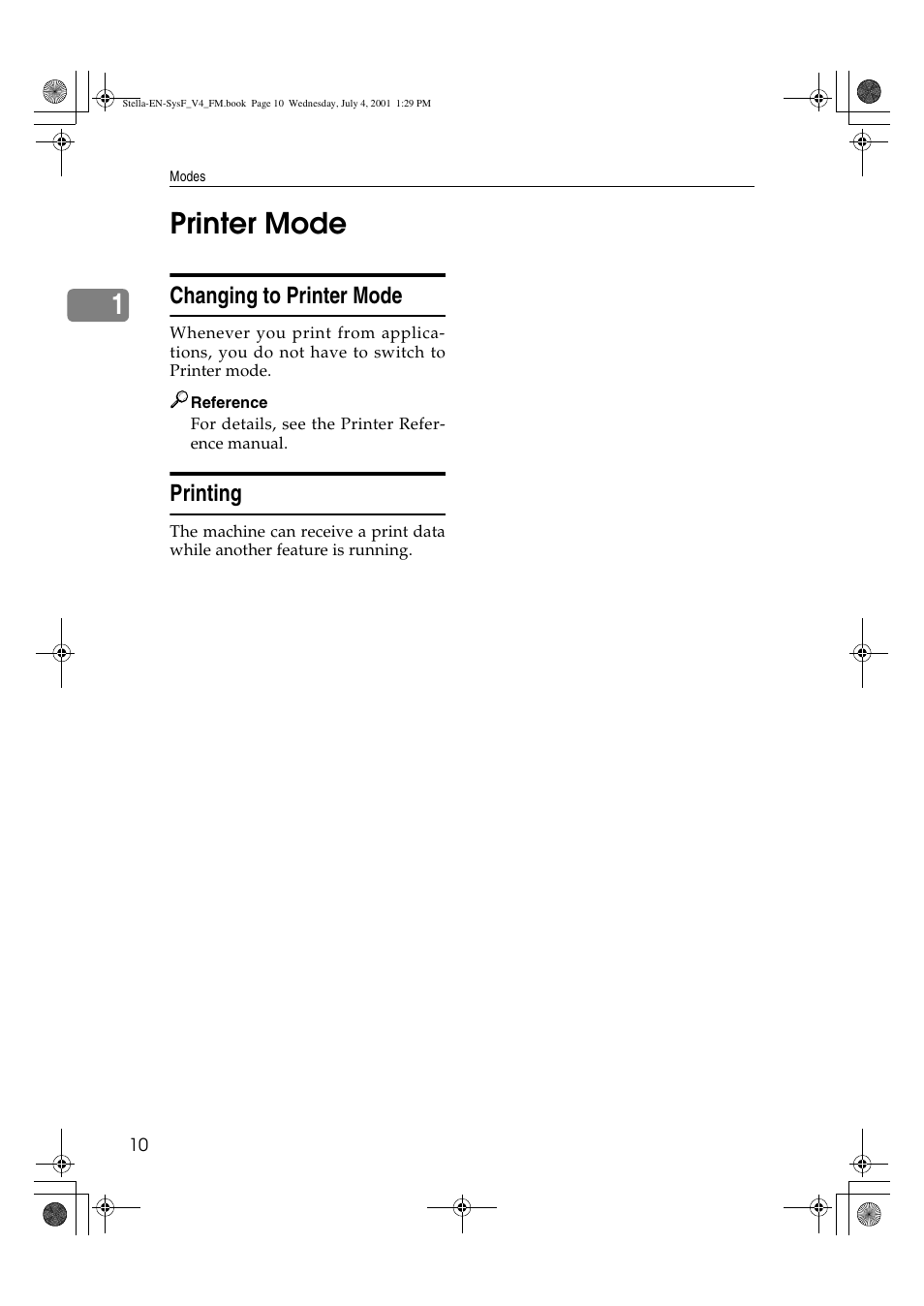 Printer mode, 1printer mode | Dixon Aficio 1515 User Manual | Page 932 / 1171