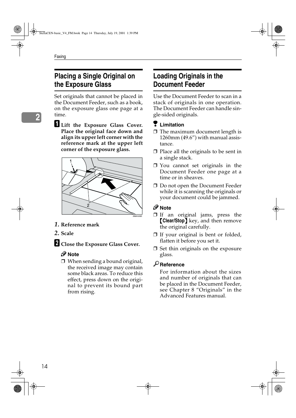 Placing a single original on the exposure glass, Loading originals in the document feeder | Dixon Aficio 1515 User Manual | Page 965 / 1171