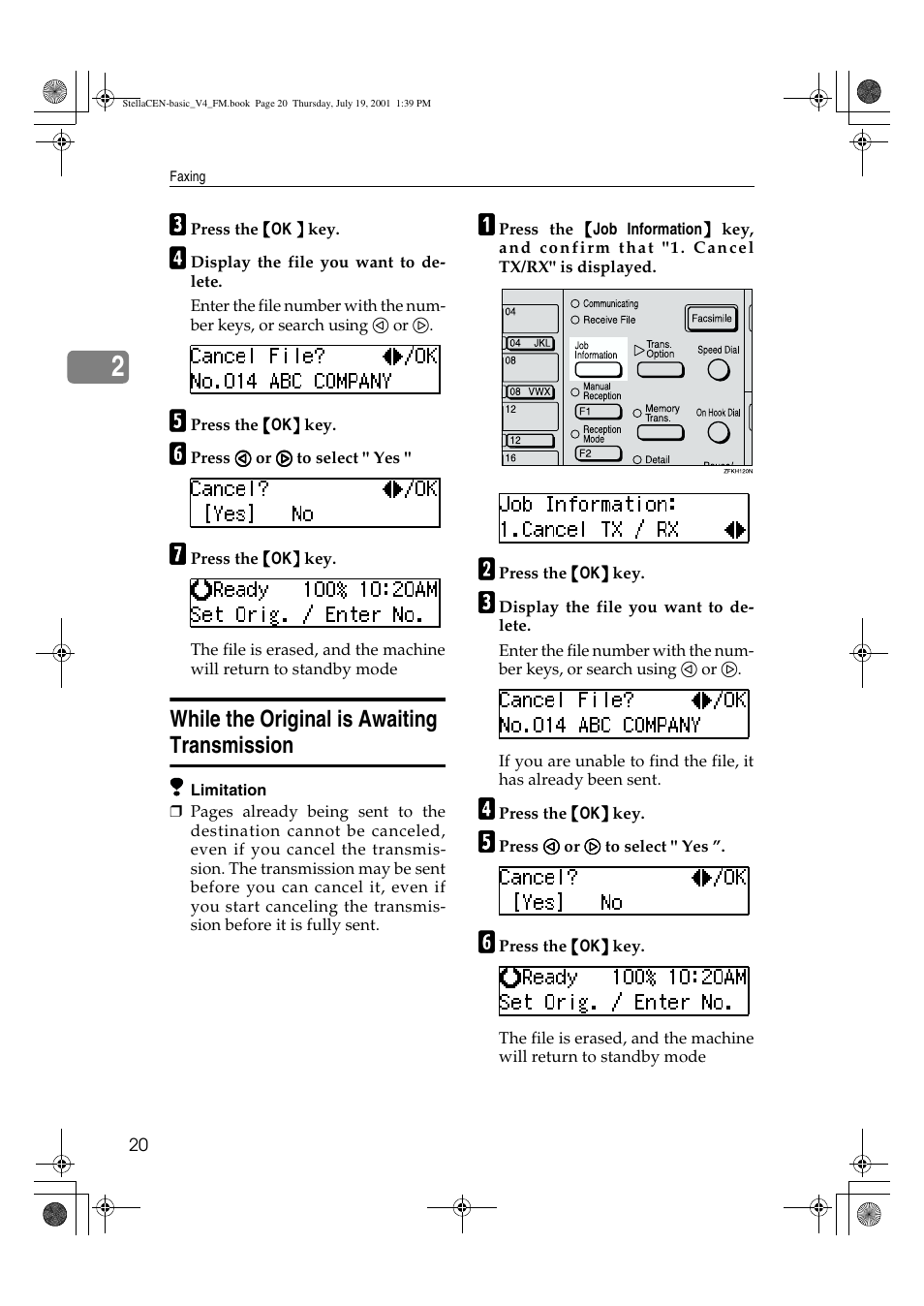 While the original is awaiting transmission | Dixon Aficio 1515 User Manual | Page 971 / 1171