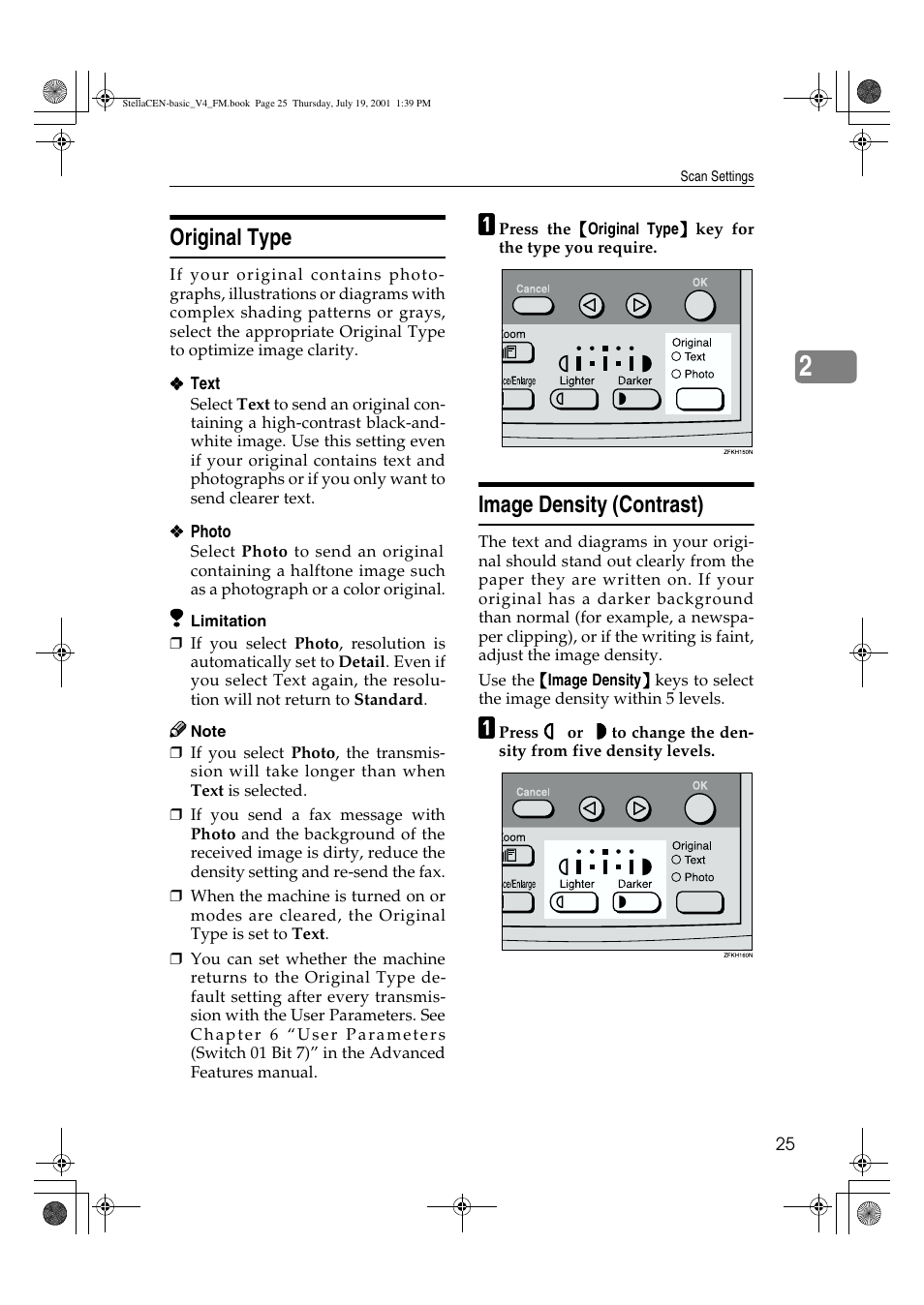 Original type, Image density (contrast) | Dixon Aficio 1515 User Manual | Page 976 / 1171