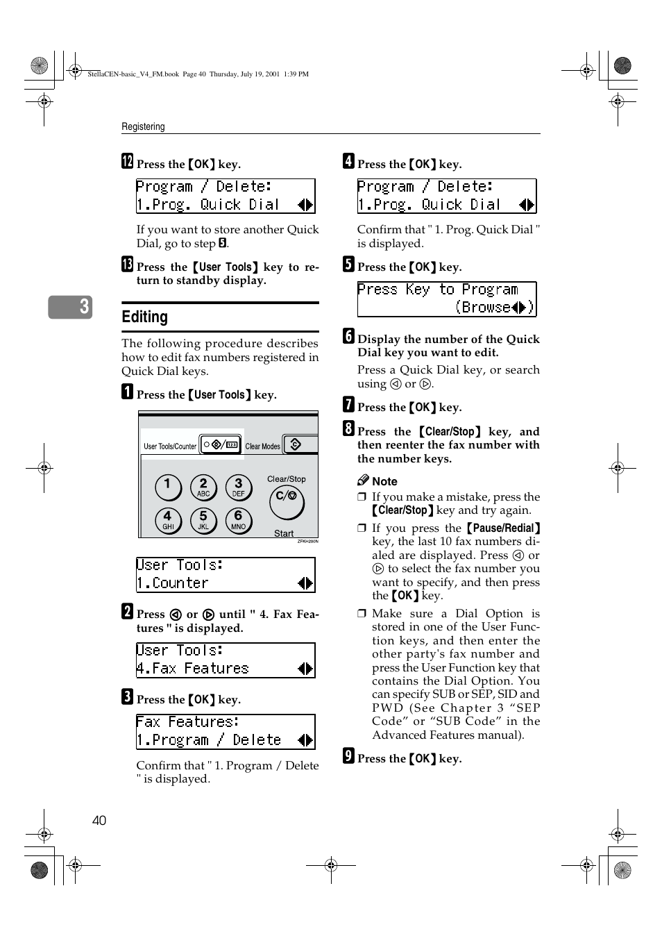 Editing | Dixon Aficio 1515 User Manual | Page 991 / 1171