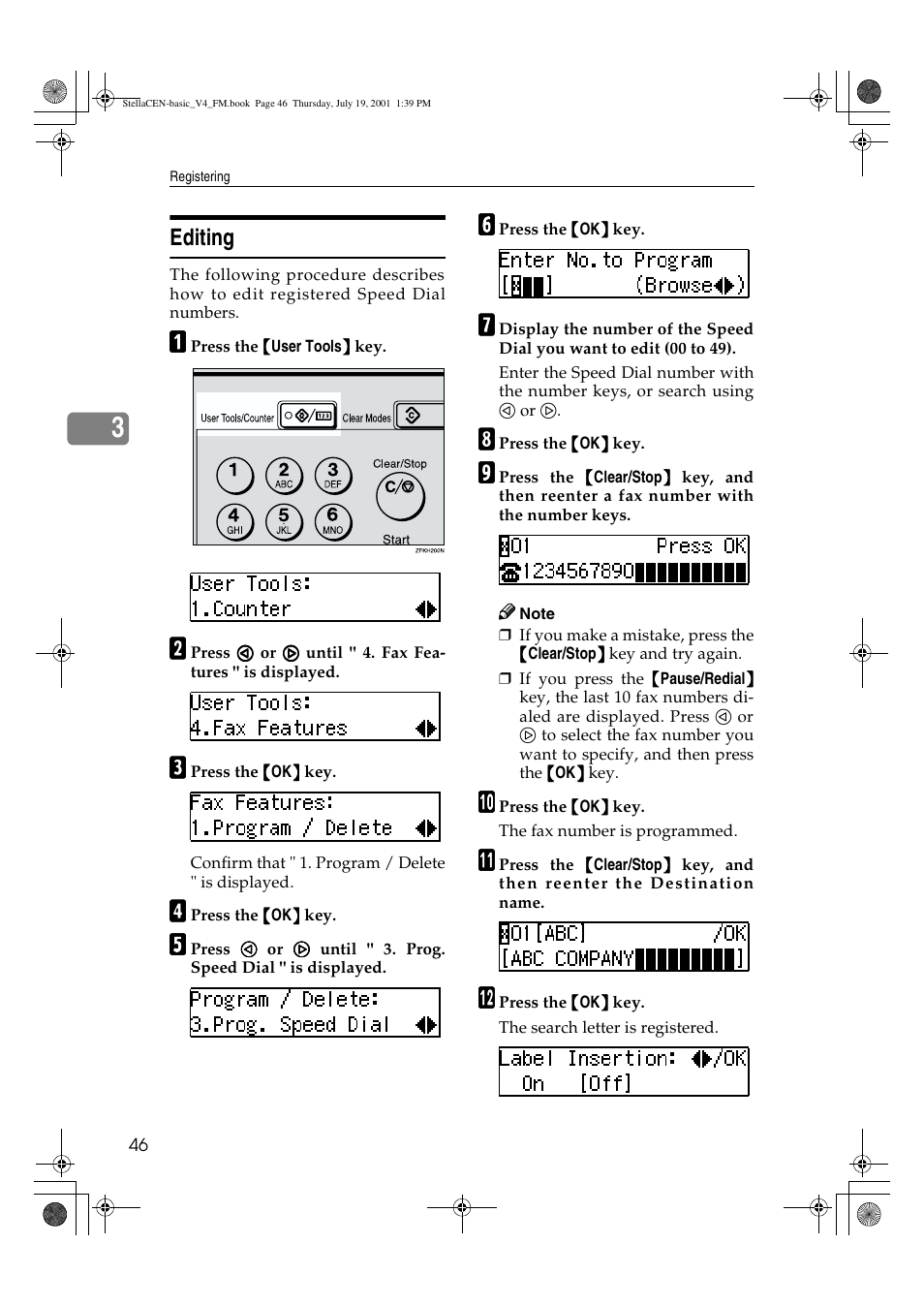 Editing | Dixon Aficio 1515 User Manual | Page 997 / 1171