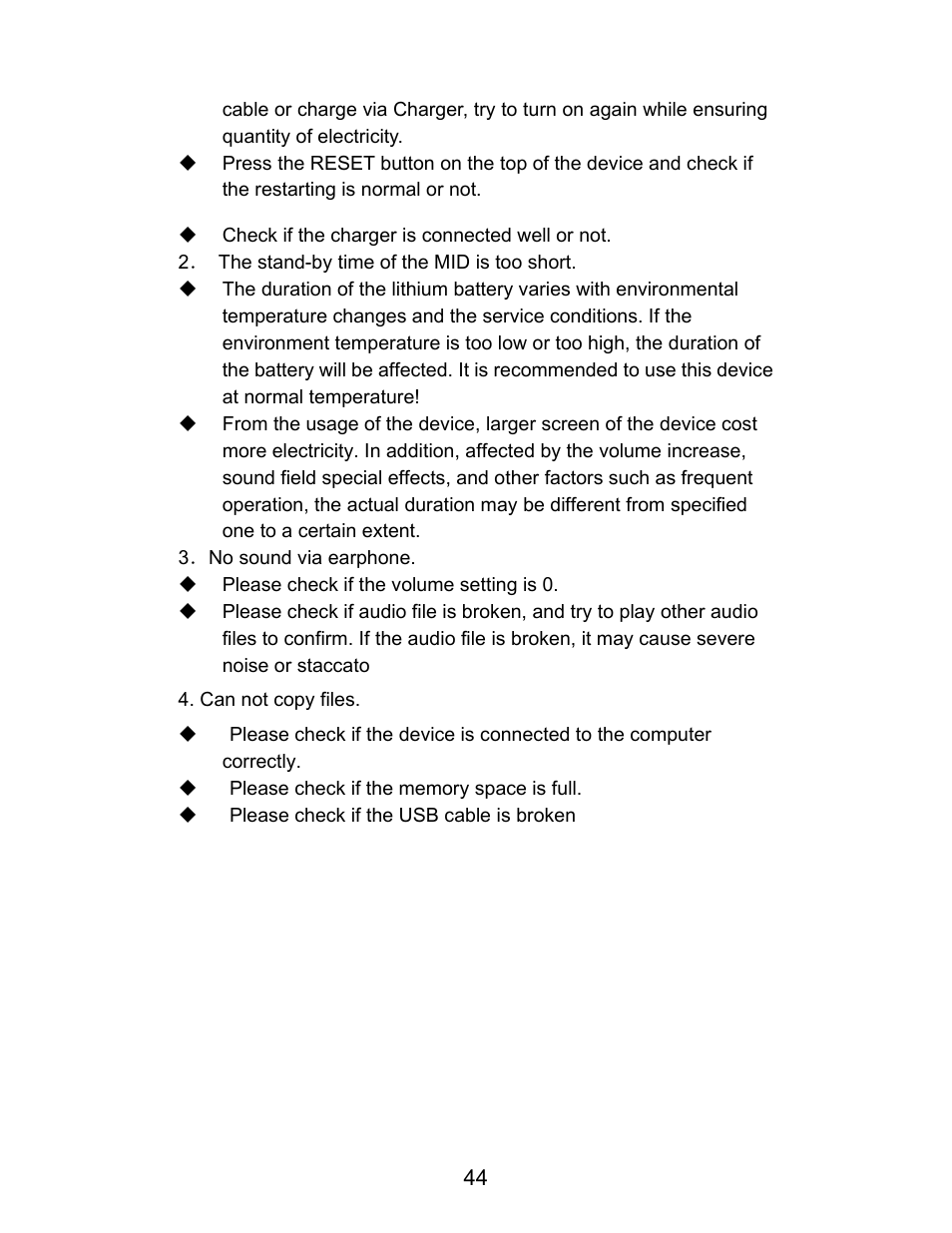 Curtis LT5000 User Manual | Page 44 / 45