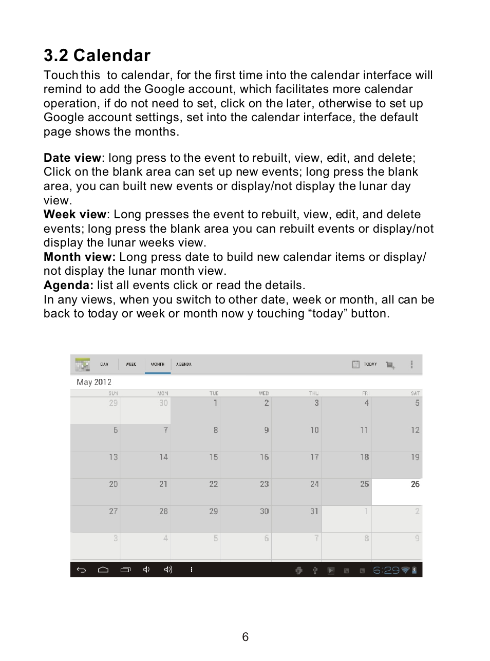 Ò³ãæ 10, 2 calendar | Curtis LT7033D User Manual | Page 10 / 16
