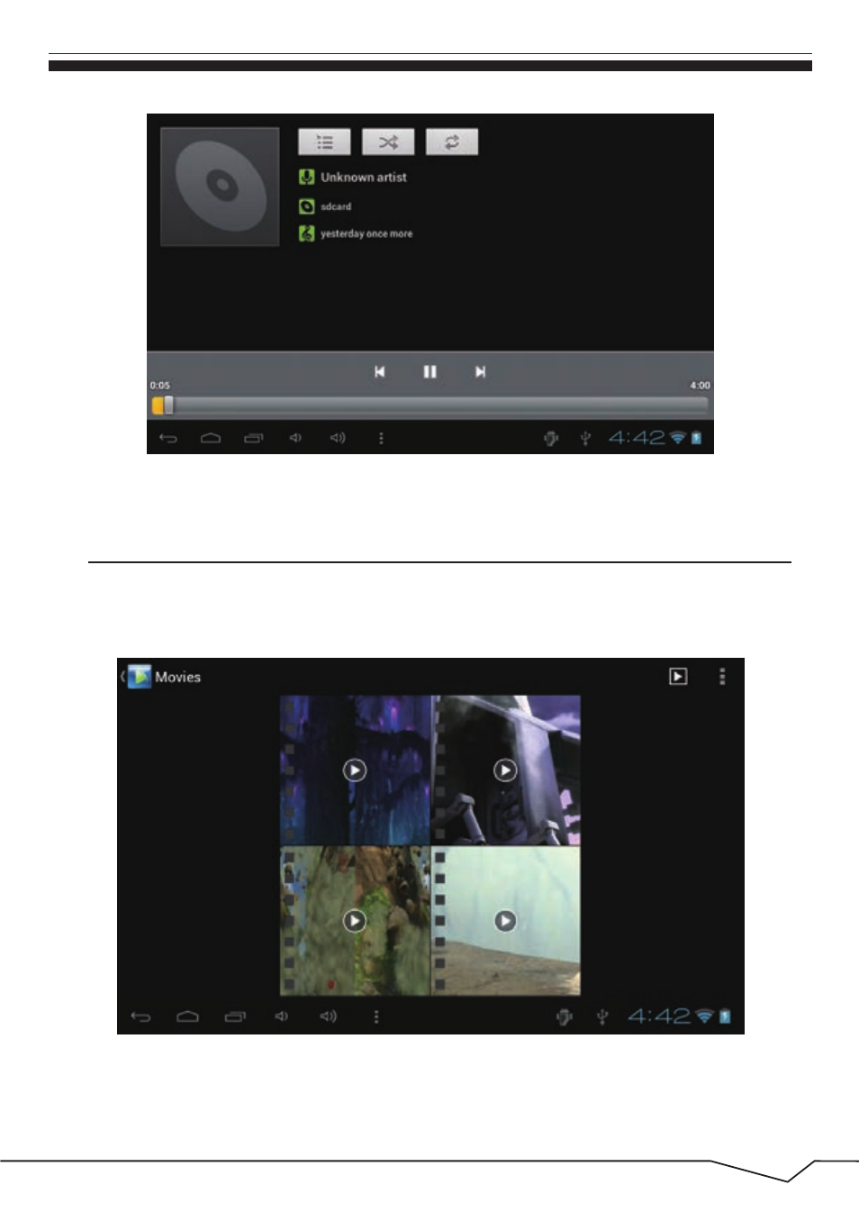 Video playback | Curtis LT7033E User Manual | Page 21 / 29