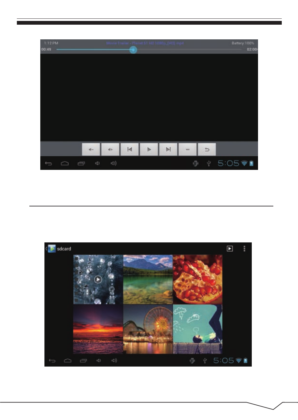 Photo browse | Curtis LT7033E User Manual | Page 22 / 29
