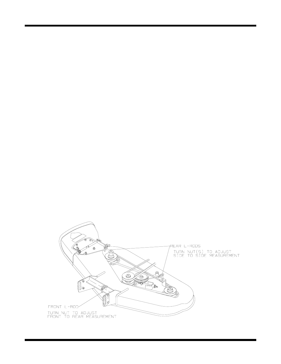 Care and maintenance, Mower deck leveling procedure | Dixon 13087-0400 User Manual | Page 25 / 36
