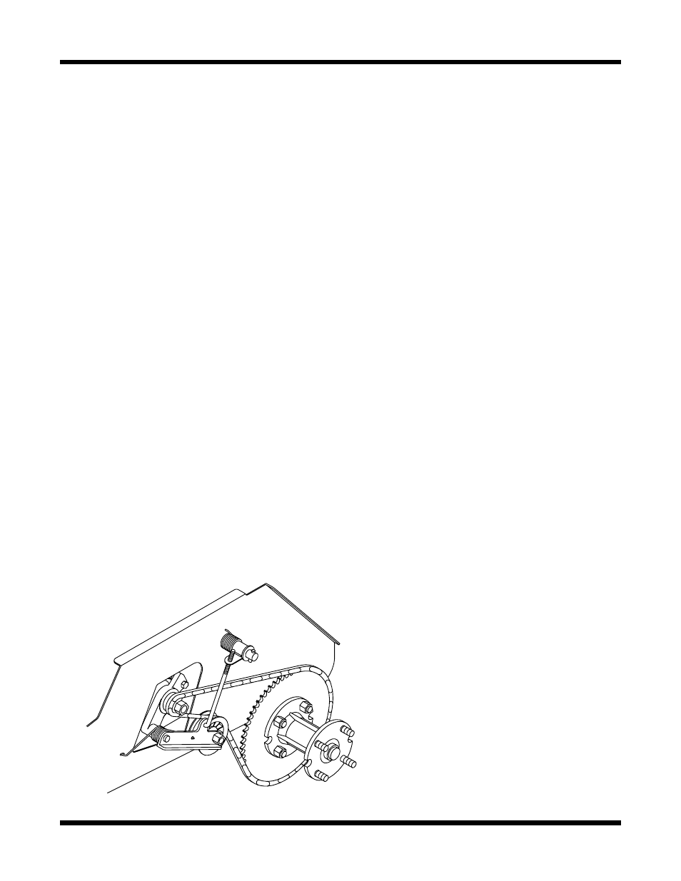 Care and maintenance, Drive system adjustments, Rear chain adjustment | Dixon 13087-0400 User Manual | Page 29 / 36
