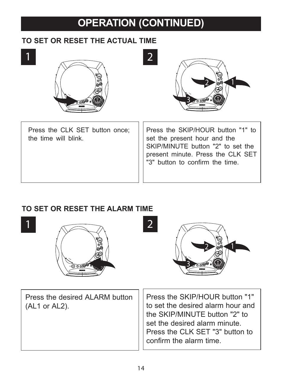 Operation (continued) | Curtis CR3988 User Manual | Page 15 / 20