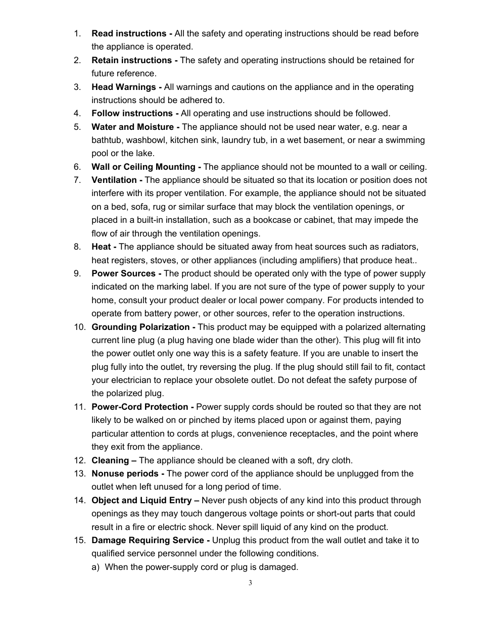 Curtis CR1252 User Manual | Page 3 / 8