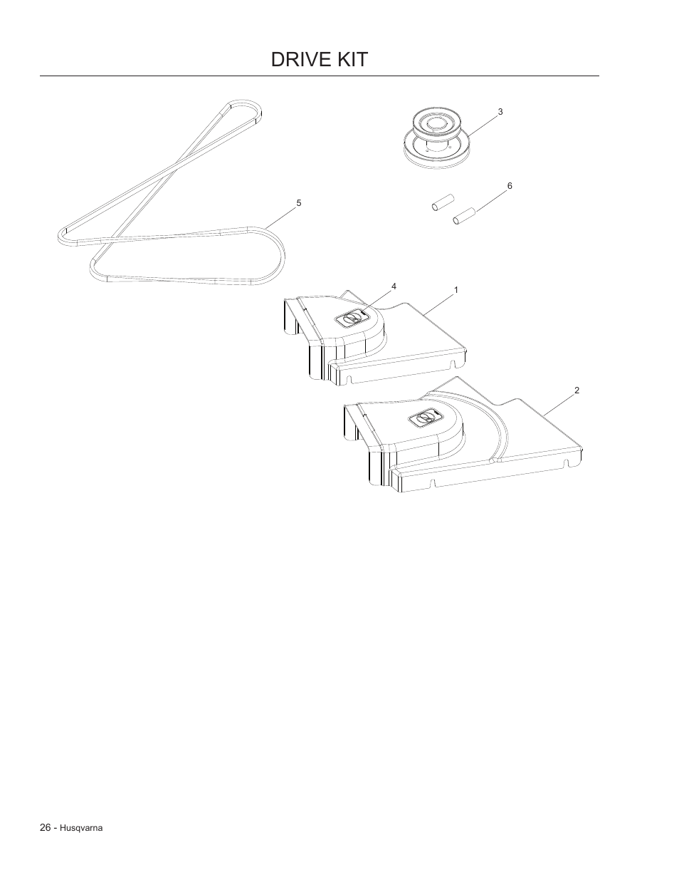 Drive kit | Dixon 966 004901 User Manual | Page 26 / 28