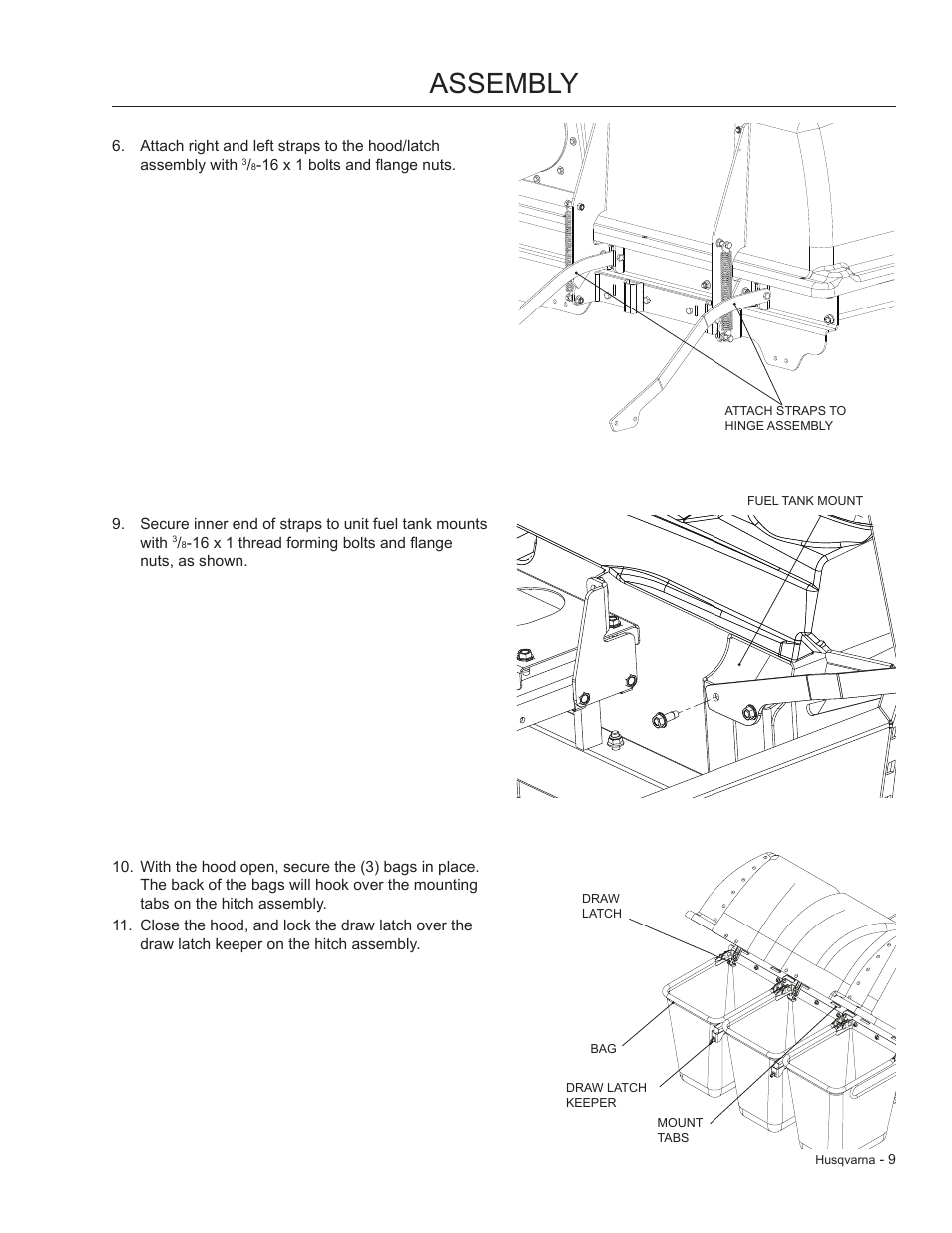 Assembly | Dixon 966 004901 User Manual | Page 9 / 28