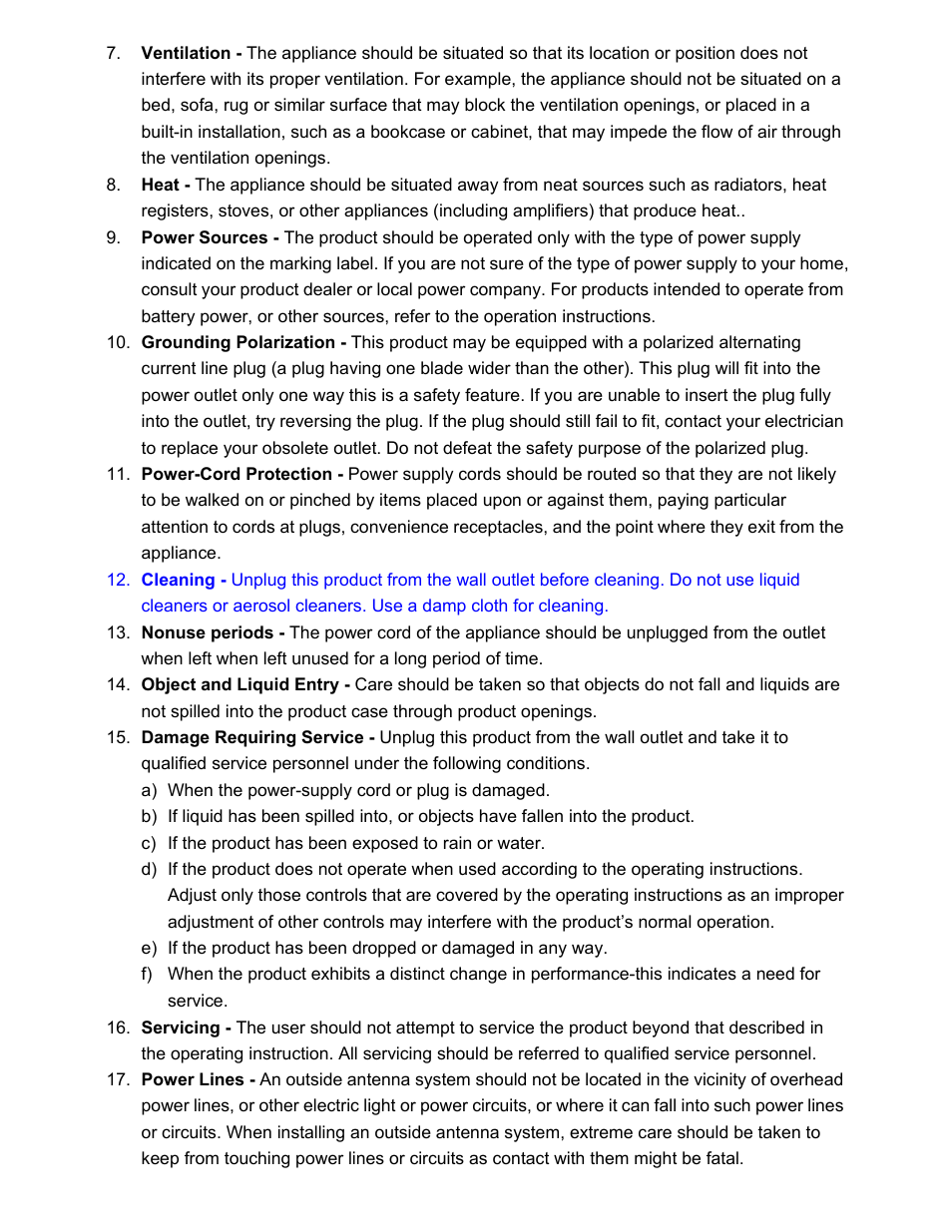 Curtis CR1276 User Manual | Page 3 / 8