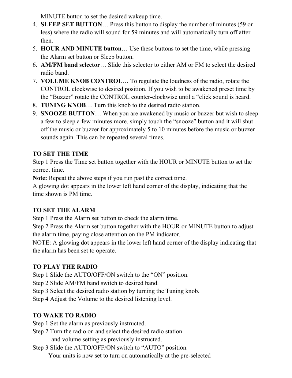 Curtis CR1276 User Manual | Page 6 / 8