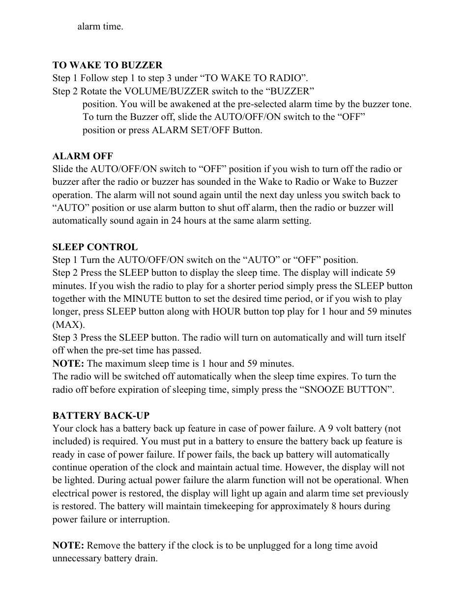 Curtis CR1276 User Manual | Page 7 / 8