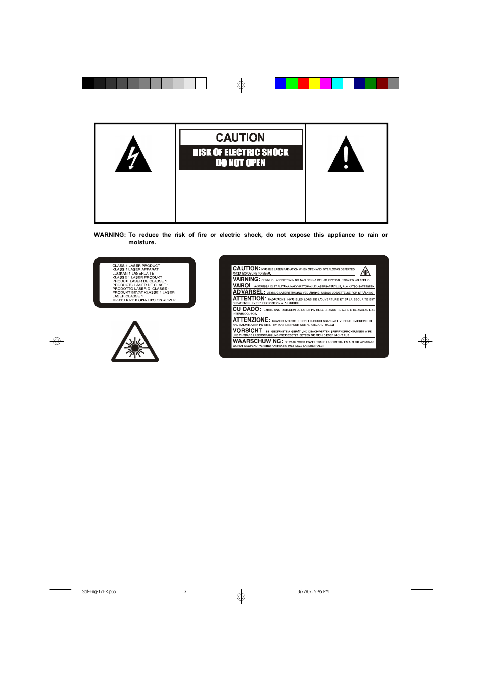 Curtis CR4940 User Manual | 5 pages