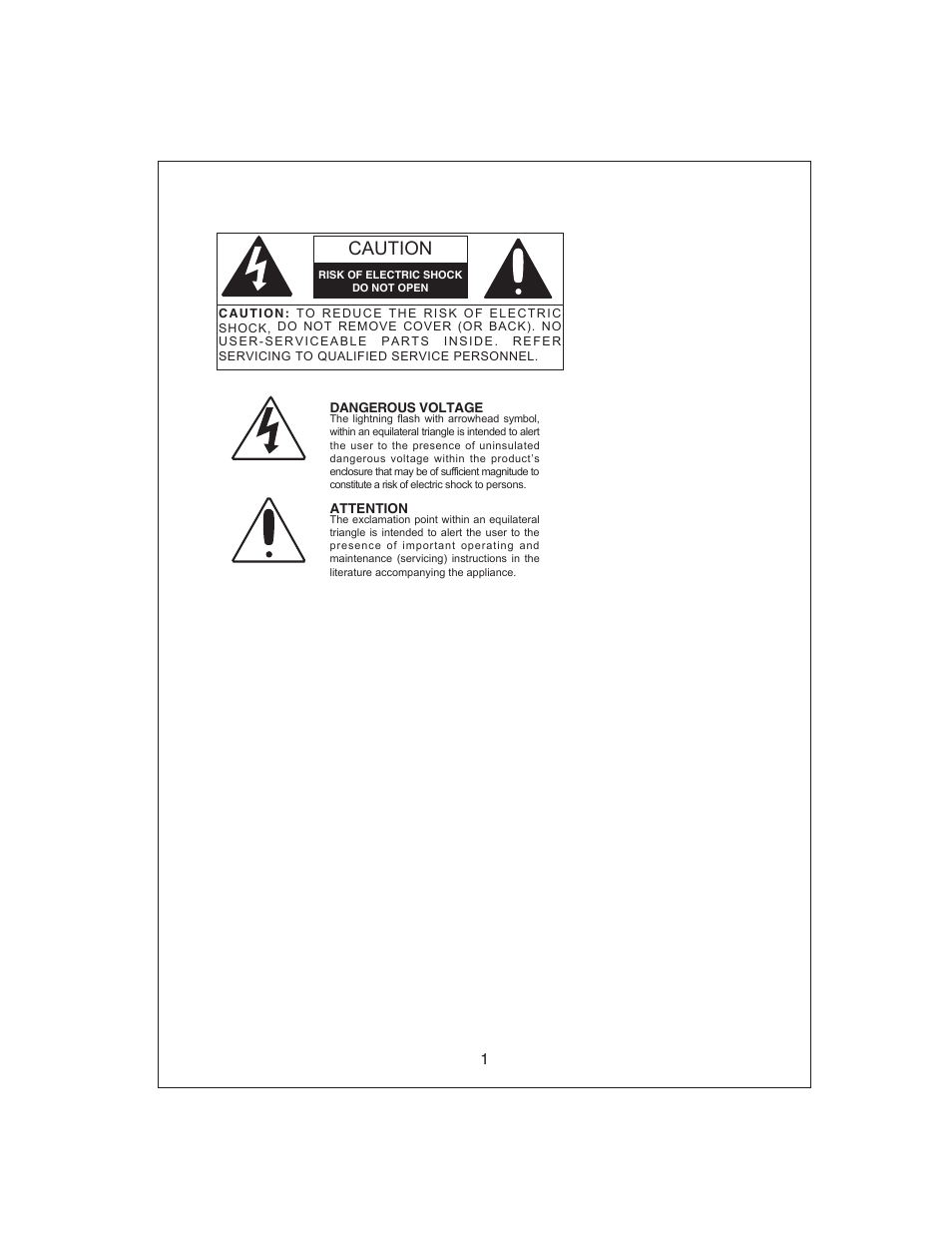 Caution | Curtis KCR2611UK User Manual | Page 2 / 15