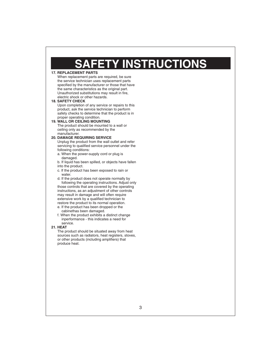 Safety instructions | Curtis KCR2611UK User Manual | Page 4 / 15