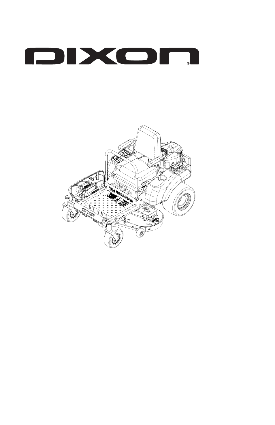 Dixon Speedztr Ztr 44 User Manual | 48 pages