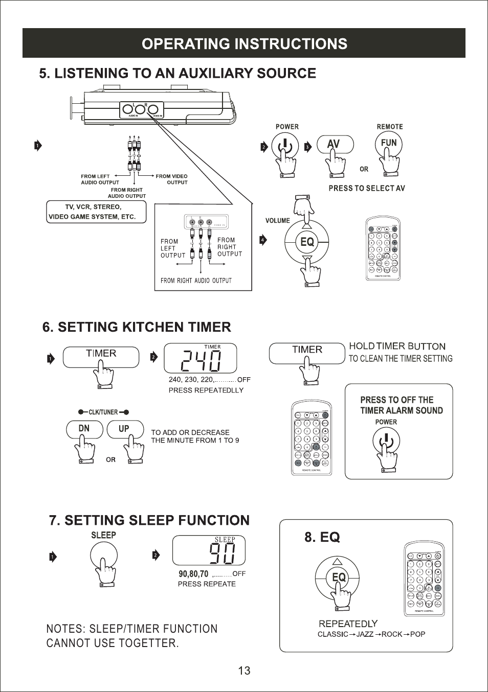 Curtis KCR2622UK User Manual | Page 14 / 17